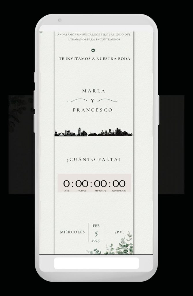 Invitacion digital 2025 bodas